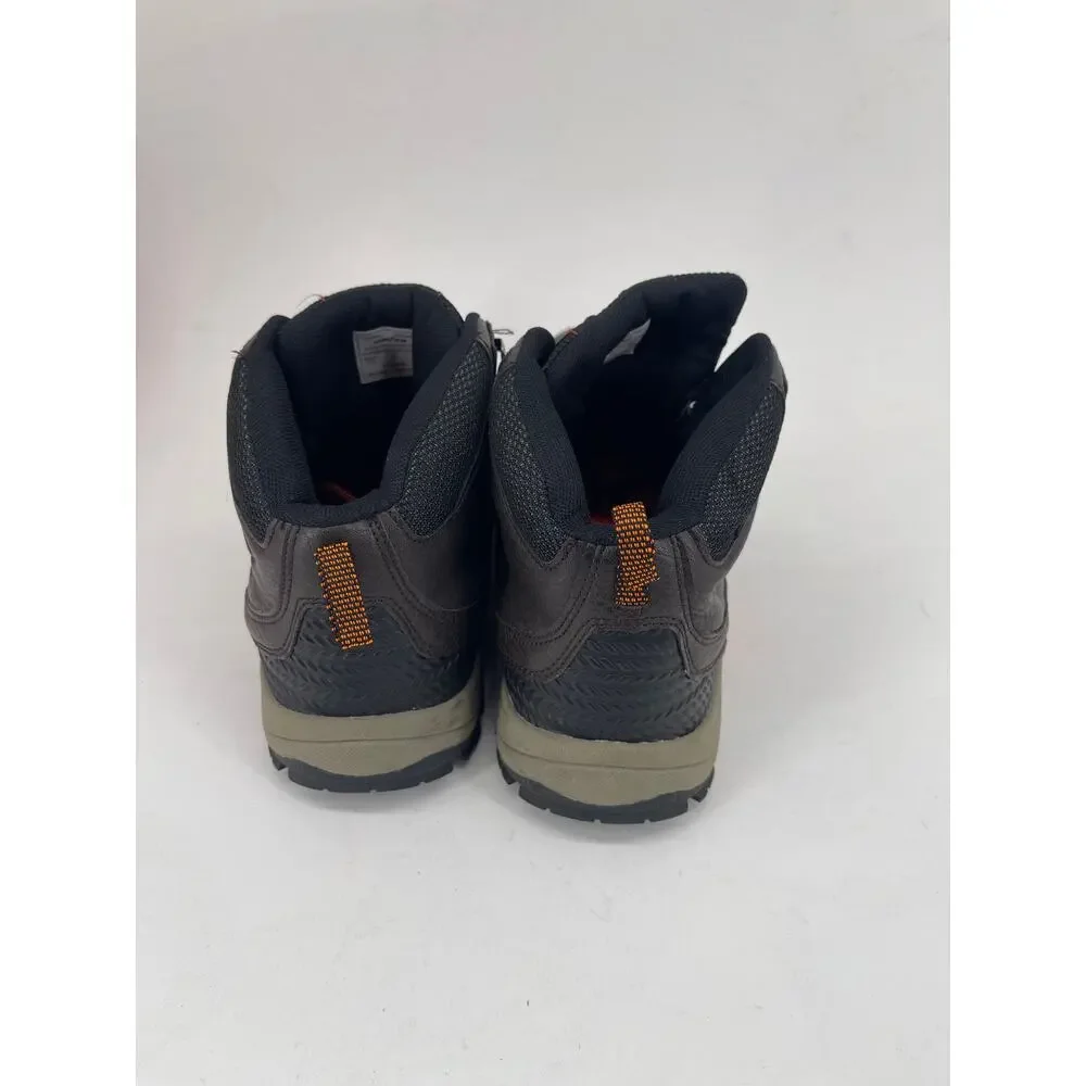 Goodyear Men's Black Hiking Boots with Orange Accents, Size: 10.5